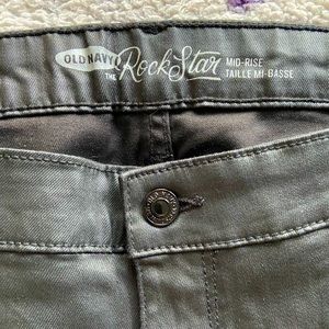 Coated mid rise rockstars